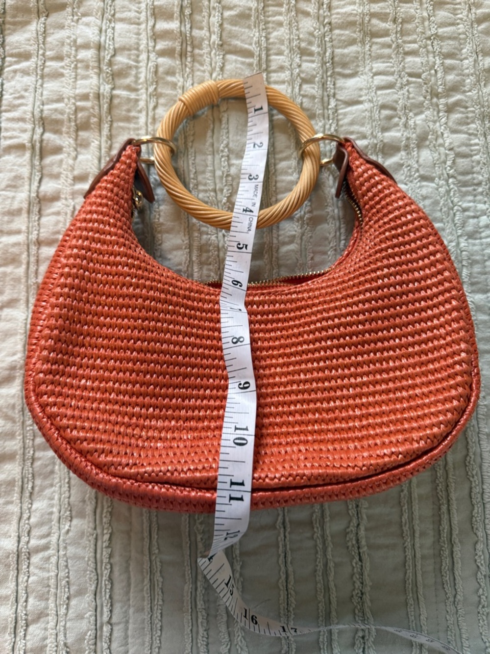 a new day Orange Woven Ring-Handle Clutch - Picture 5 of 6